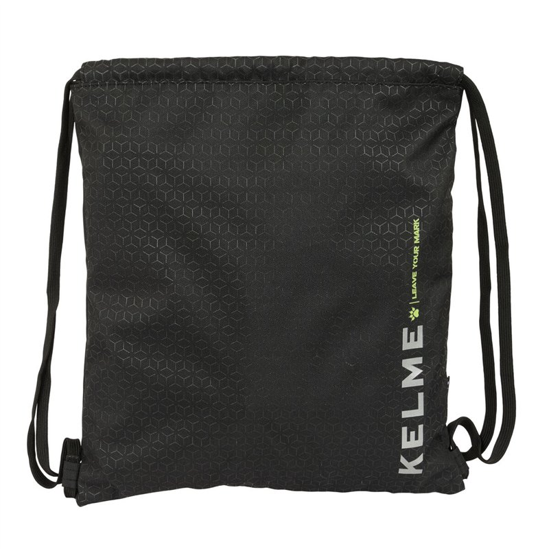 Sac à dos serré par des ficelles Kelme Iron Noir 35 x 40 x 1 cm