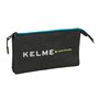 Trousse Fourre-Tout Triple Kelme Iron Noir 22 x 12 x 3 cm