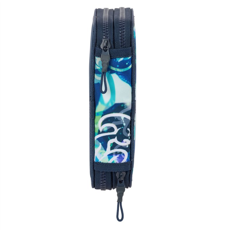 Image secondaire de Trousse Scolaire avec Accessoires El Niño Kook Blue marine 12,5 x 19,5 x 4 cm 29 Pièces