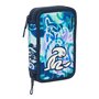 Trousse Scolaire avec Accessoires El Niño Kook Blue marine 12,5 x 19,5 x 4 cm 29 Pièces