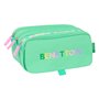 Trousse Fourre-Tout Triple Benetton Mint Vert 21,5 x 10 x 8 cm