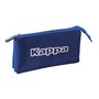 Trousse Fourre-Tout Triple Kappa Rain Blue marine 22 x 12 x 3 cm