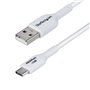 Câble USB Startech USB2AC2MNCWHE Blanc 2 m