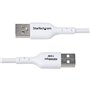 Câble USB Startech USB2AC2MNCWHE Blanc 2 m