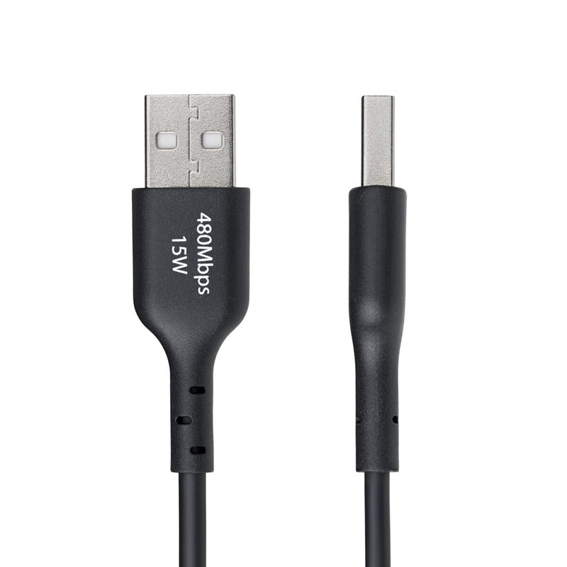Image secondaire de Câble USB Startech USB2AC1MNC Noir 1 m