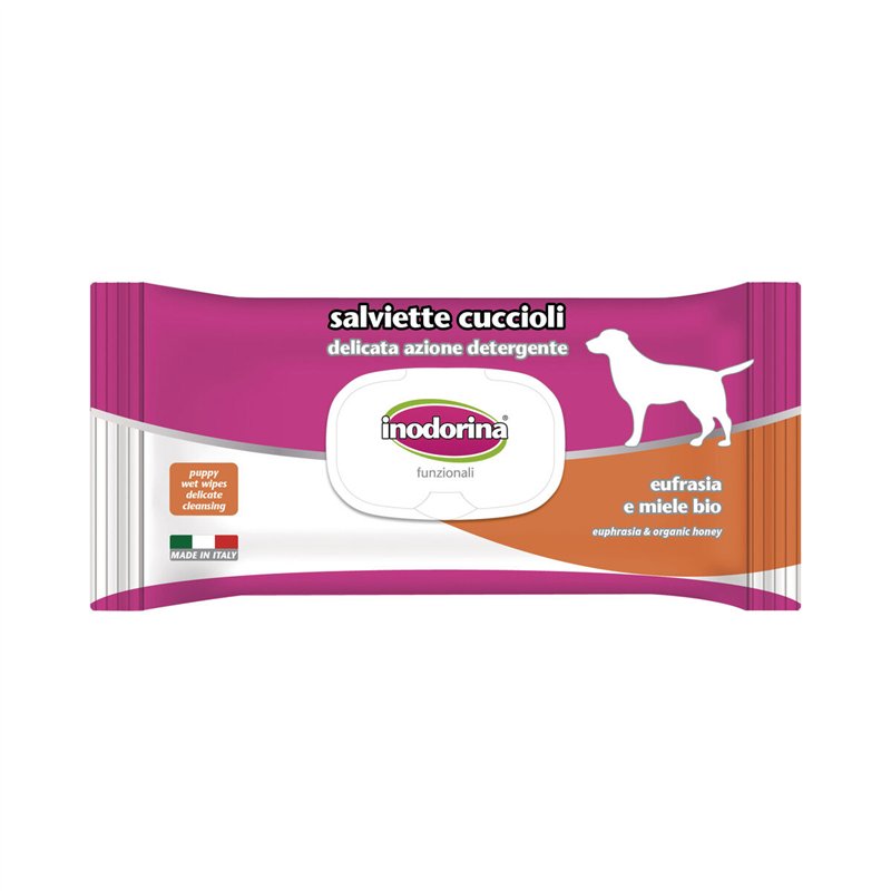 Lingettes humides pour animaux domestiques Inodorina 40 Unités