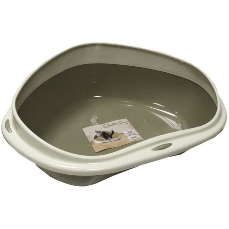 Bac a litiere - AIMÉ - Bac d'angle 58x48x20.5cm