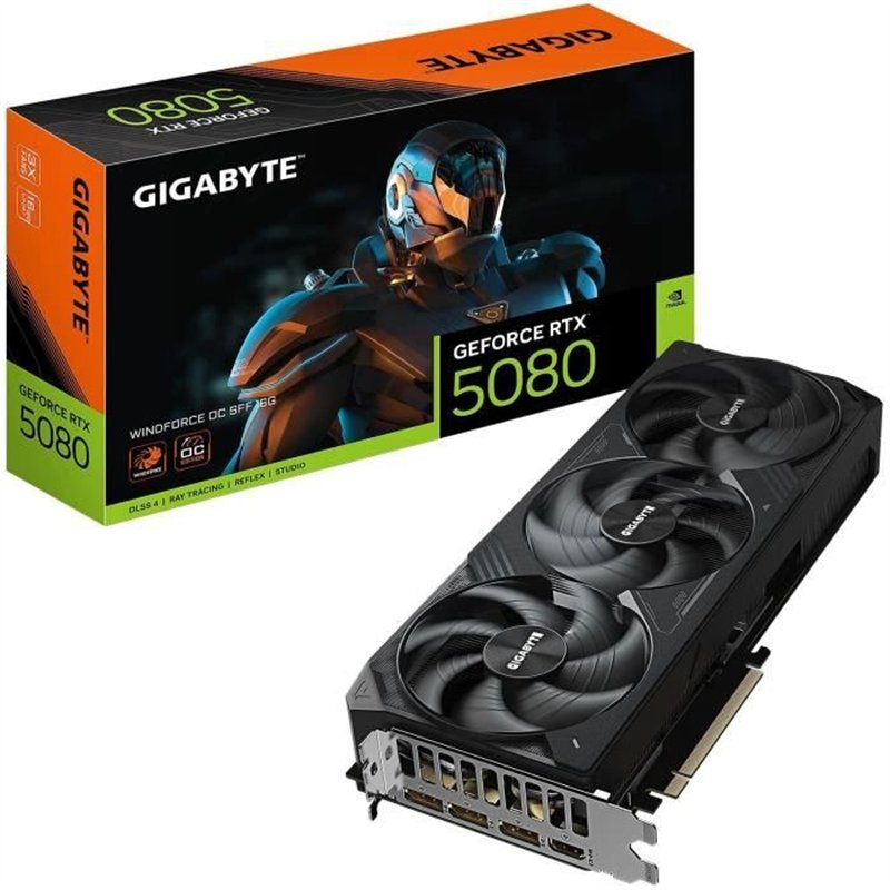 Carte graphique - GIGABYTE - GeForce RTX 5080 WINDFORCE SFF - 16 Go