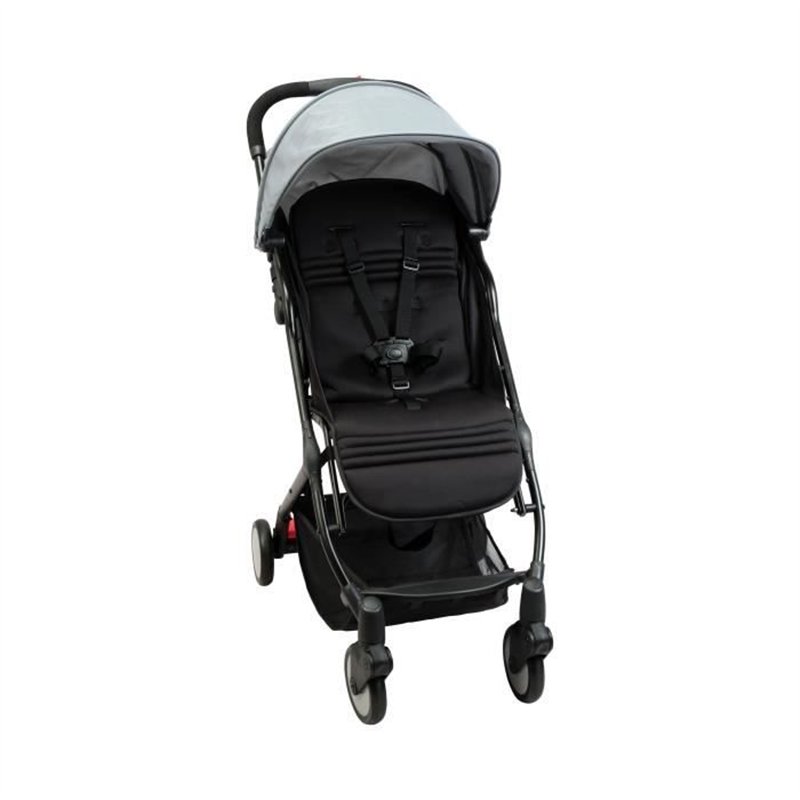 BAMBISOL - Poussette compacte - YUKO - 0 a 36 mois (max 15 kg) - Sangle de portage - 4 roues - Noir