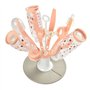 Béaba Biberonnerie Egouttoir Fleur Pliable Rose