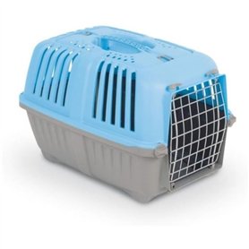 Caisse transport - AIMÉ - PRATIKO pour Chien et Chat en Plastique, 48 x 31 x 32 cm, Porte en métal