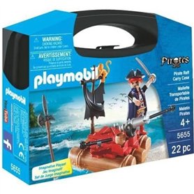 PLAYMOBIL - Valisette Pirates - Garçon - Canon et projectiles - 22 pieces - A partir de 4 ans