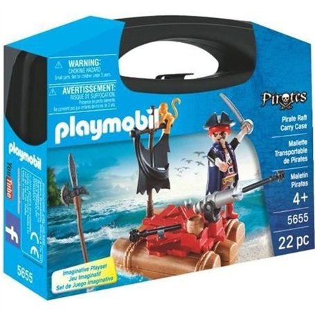 PLAYMOBIL - Valisette Pirates - Garçon - Canon et projectiles - 22 pieces - A partir de 4 ans