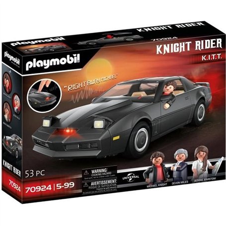 PLAYMOBIL 70924 K2000, The Knight Rider K.I.T.T, Classic Cars, Voiture de collection, Adulte