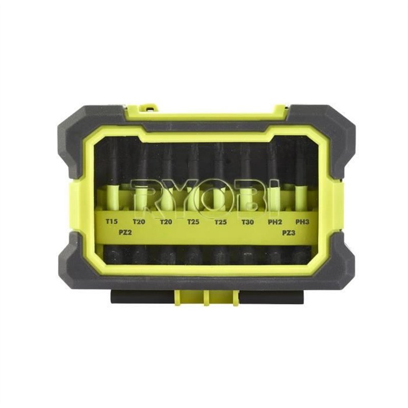 Image secondaire de Coffret antichocs accessoires de vissage Ryobi 10 pieces RAK10MSDI