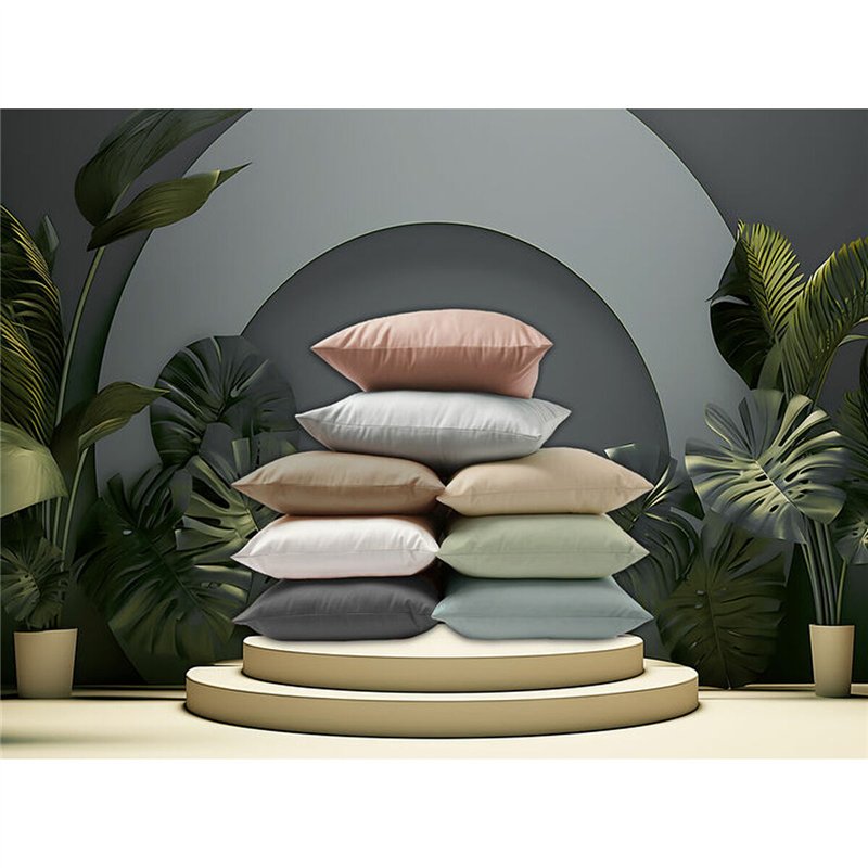 Image secondaire de Taie d'oreiller Happy Home Gris clair 45 x 70 cm 2 Unités