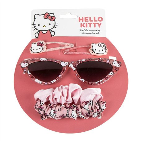 Lunettes de soleil enfant Hello Kitty Enfant 15 x 17 x 2 cm Accessoires pour les Cheveux 5 Pièces
