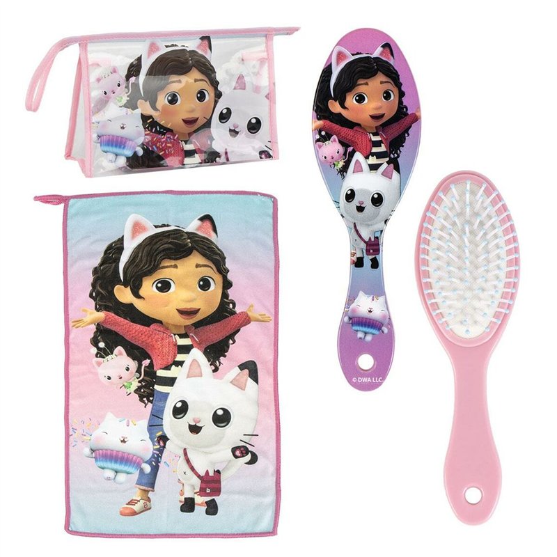 Trousse de Toilette avec Accessoires Gabby's Dollhouse Rose 23 x 15 x 8 cm