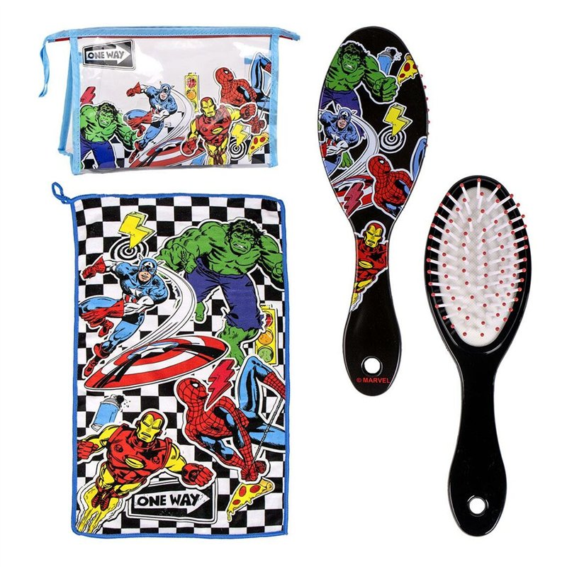 Trousse de Toilette avec Accessoires The Avengers Bleu 23 x 15 x 8 cm