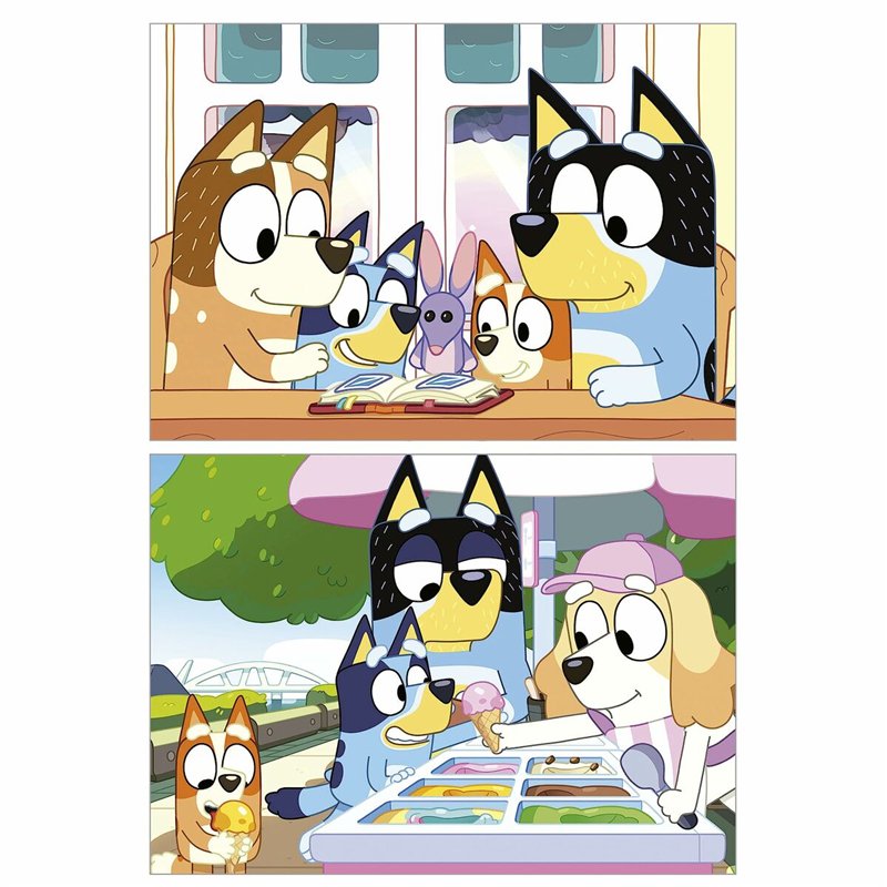 Image secondaire de Set de 2 Puzzles Educa Bluey 48 Pièces