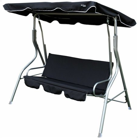 Balancelle Aktive 3 places Noir 180 x 107 x 160 cm