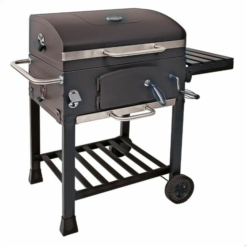 Image secondaire de Barbecue à Charbon avec Couvercle et Roulettes Aktive 102 x 65 x 104 cm