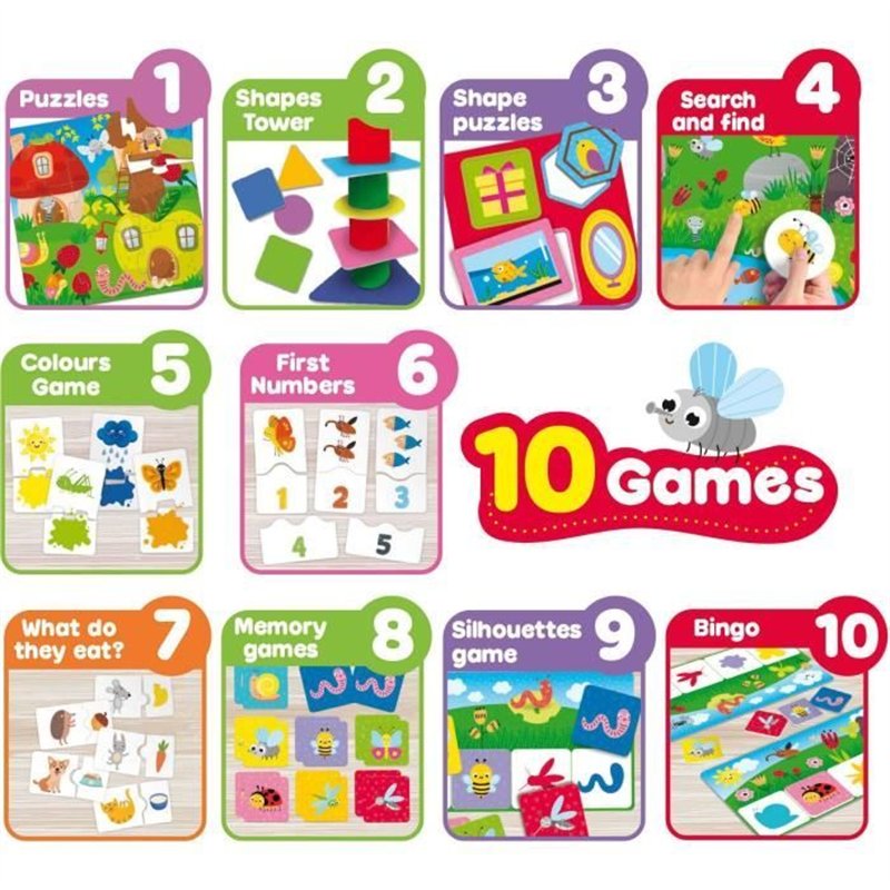Image secondaire de Collection de 10 jeux éducatifs - CAROTINA BABY - Tour d'équilibre, Puzzle évolutif