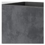 Pot de fleur Cube - DEROMA - Millennium R - Anthracite - A réserve d'eau - Roulettes - 49 cm