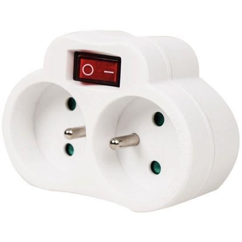 Biplite - GAO - 2x16A - Avec interrupteur, conforme NF