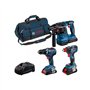 COMBO KIT 3 OUTILS 18V: GSR 18V-55 +GDX 18V-200 + GBH 18V-22 +ProCORE18V 3x4,0Ah
