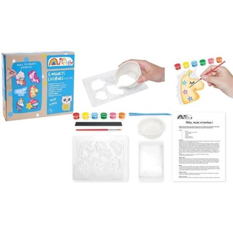 Kit de création de magnets Licorne - Loisir Créatif - MAIN D'ARTISTE - Des 5 ans