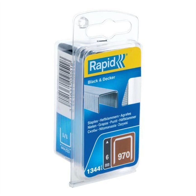 Agrafes Galva - RAPID - 970/06mm - Blister 1344