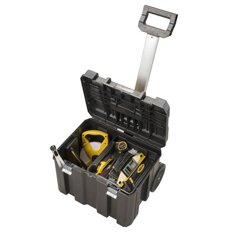 Image secondaire de Coffre mobile STANLEY Grand volume avec manche télescopique - FMST1-75753