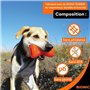 Jouet pour chien - BIONIC - Os - Taille Medium 12 cm - Caoutchouc ultra résistant - sans plomb, BPA ni phtalates