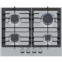 Table de cuisson a gaz - BOSCH Série 6 - 4 foyers - 52 x 58,2 x 4,5 cm - PCP6A5I90 - Inox