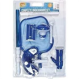 Entretien piscine - BSI - Kit 6 articles - Aspirateur de fond - Manche 1,5m - Éponge - Flotteur - Thermometre - Épuisette