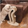 Griffoir pour chat - CATIT - Pixi Queue de chat - Avec balle en tissu et plume - Aspect chene naturel
