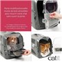 Cage de transport pour chat - CATIT - Cabrio - Multifonctionelle - Ouverture 360° - Rouge