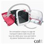 Cage de transport pour chat - CATIT - Cabrio - Multifonctionelle - Ouverture 360° - Rouge