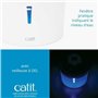 Fontaine a eau pour chat a fleur - CATIT - Flower - 3L - Dessus en acier inoxydable -  Avec LED - Blanc