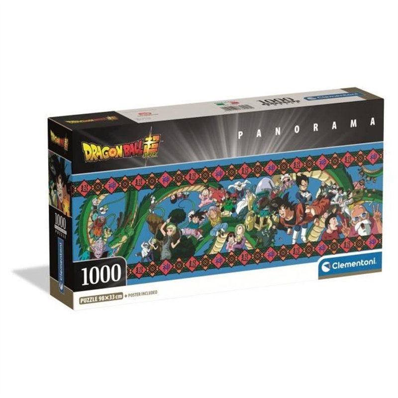 CLEMENTONI - Compact 1000 pièces Panorama - Dragon Ball Super
