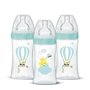 Lot de 3 biberons - DODIE - EB19 - 270 ml - Tétine plate - Vert