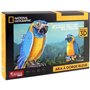 Puzzle 3D - Perroquet - Jeu de construction - EXPLORA - Oiseau - 94 pieces - Des 8 ans