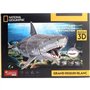 Puzzle 3D - Grand Requin Blanc - Jeu de construction - EXPLORA - 72 pieces - Des 8 ans