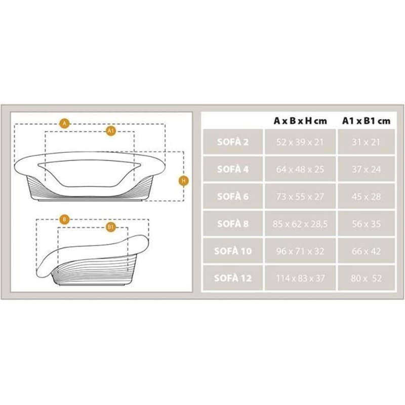 Image secondaire de Corbeille - FERPLAST - SOFA 4 - Avec coussin à motif 1