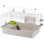 Cage - FERPLASTE - CAVIE 80X1 - 77 x 48 x 42 cm - Gris clair