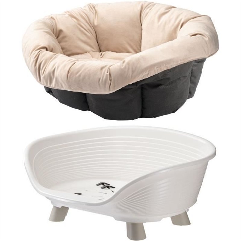 Image secondaire de Corbeille - FERPLAST - SOFA THRONE 4 - Avec coussin - Blanc