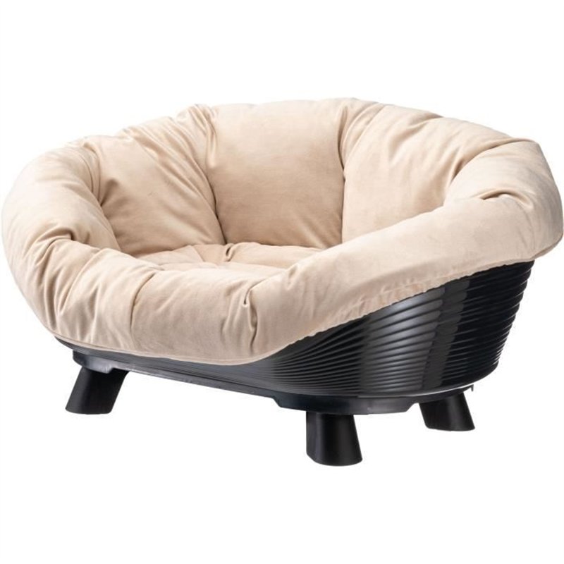 Corbeille - FERPLAST - SOFA THRONE 4 - Avec coussin - Noir