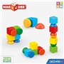 Blocs magnétiques - GEOMAG - Magicube 061 - 8 pieces - Empilables - Plastique recyclé