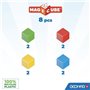 Jeu de construction magnétique - GEOMAG - Magicube Recycled Creative Set - 8 pieces - Plastique recyclé - Des 1 an